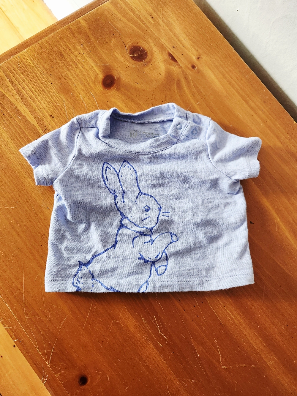 Gap Beatrix Potter 0-3 Month Peter Rabbit Bunny Short Sleeve Top
